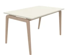 Table Adell - 140 x 80 cm - 4 pieds - hêtre verni naturel