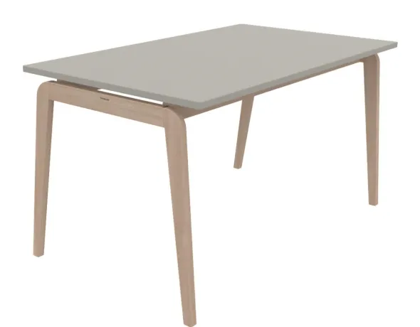 Table Adell - 140 x 80 cm - 4 pieds - hêtre verni naturel