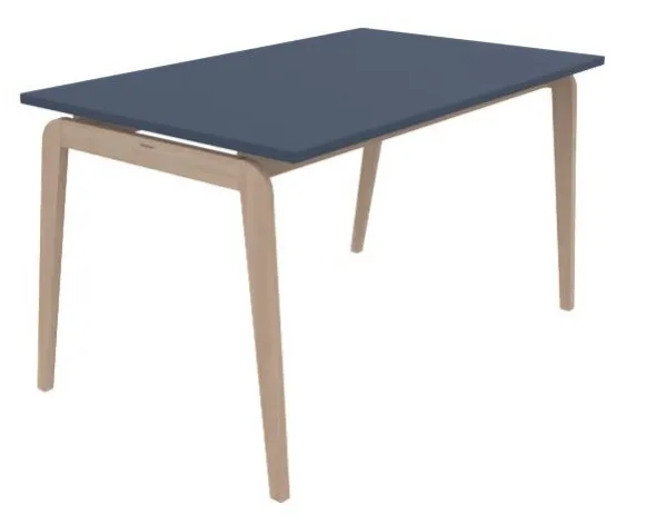 Table Adell - 140 x 80 cm - 4 pieds - hêtre verni naturel