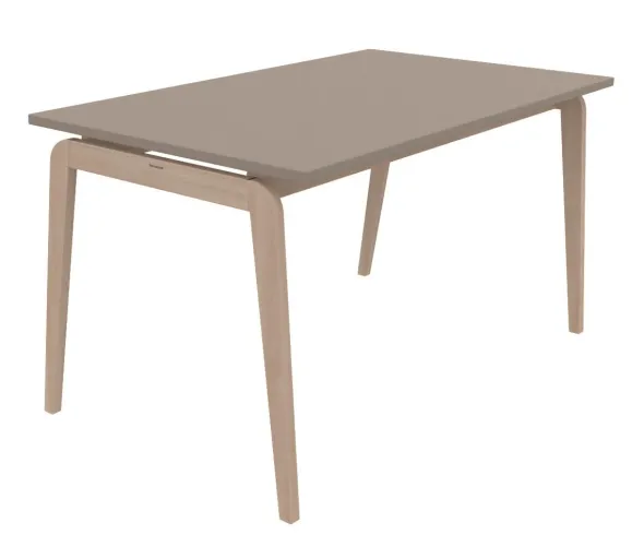 Table Adell - 140 x 80 cm - 4 pieds - hêtre verni naturel