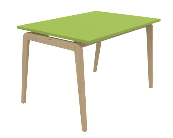 Table Adell - 120 x 80 cm - 4 pieds - hêtre verni naturel