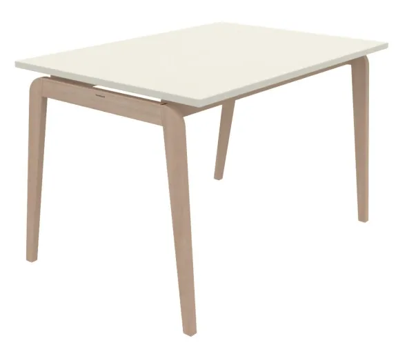 Table Adell - 120 x 80 cm - 4 pieds - hêtre verni naturel