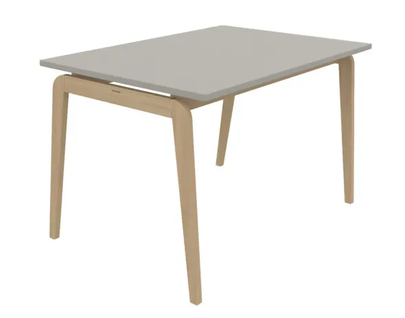 Table Adell - 120 x 80 cm - 4 pieds - hêtre verni naturel
