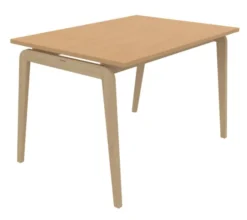 Table Adell - 120 x 80 cm - 4 pieds - hêtre verni naturel