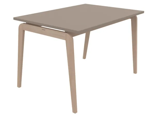 Table Adell - 120 x 80 cm - 4 pieds - hêtre verni naturel