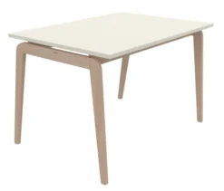 Table Adell - 120 x 80 cm - 4 pieds - hêtre verni naturel