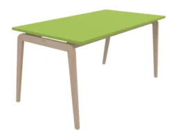 Table Adell - 160 x 80 cm - 4 pieds - hêtre verni naturel