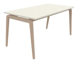 Table Adell - 160 x 80 cm - 4 pieds - hêtre verni naturel