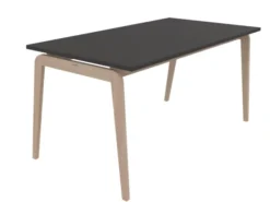Table Adell - 160 x 80 cm - 4 pieds - hêtre verni naturel