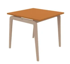 Table Adell - 80 x 80 cm - 4 pieds - hêtre verni naturel