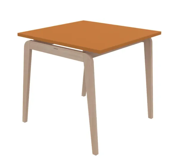 Table Adell - 80 x 80 cm - 4 pieds - hêtre verni naturel