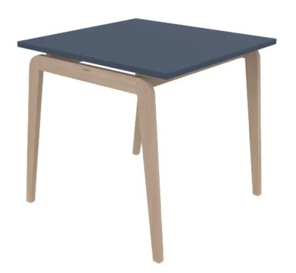 Table Adell - 80 x 80 cm - 4 pieds - hêtre verni naturel