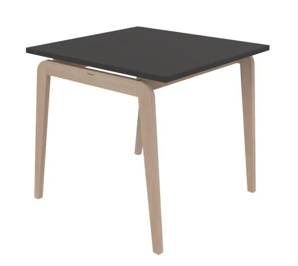 Table Adell - 80 x 80 cm - 4 pieds - hêtre verni naturel