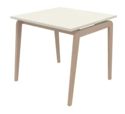 Table Adell - 80 x 80 cm - 4 pieds - hêtre verni naturel
