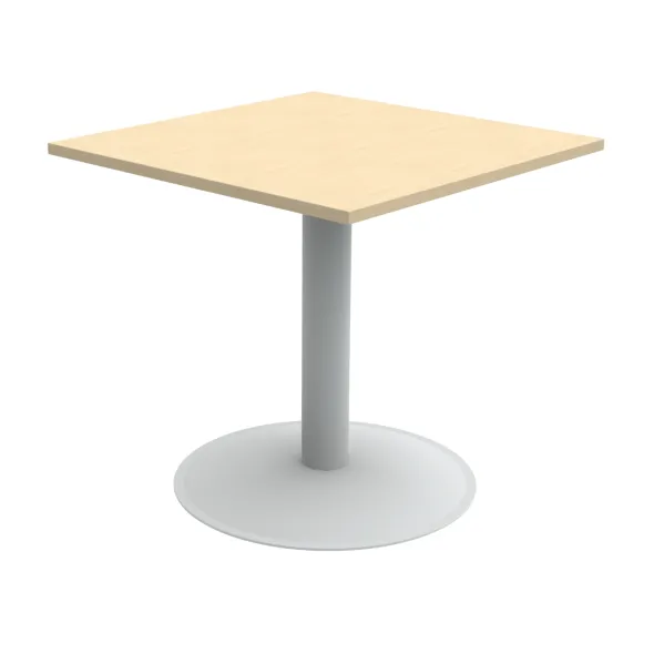 Table Aloe II - 80 x 80 cm - piétement central - plateau stratifié