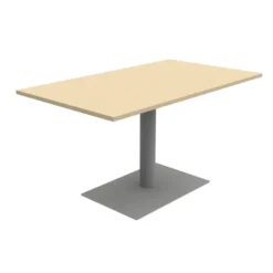 Table Aloe II - 140 x 80 cm - piétement central - plateau stratifié