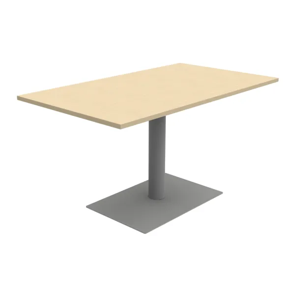 Table Aloe II - 140 x 80 cm - piétement central - plateau stratifié