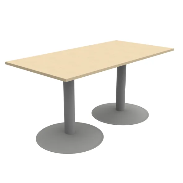 Table Aloe II - 160 x 80 cm - piétement central - plateau stratifié