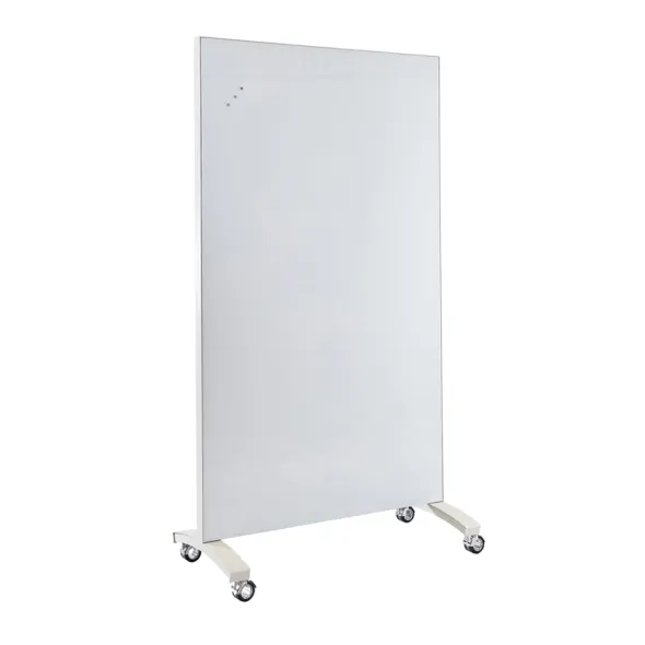 Tableau mobile piétement blanc - double face Groove - 100 x 185 cm