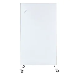 Tableau mobile piétement blanc - double face Groove - 100 x 185 cm
