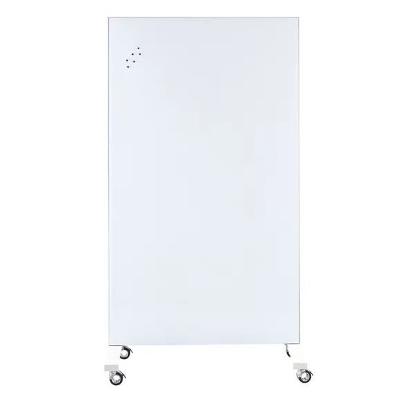 Tableau mobile piétement blanc - double face Groove - 100 x 185 cm
