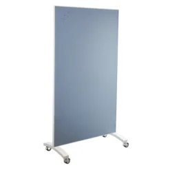 Tableau mobile piétement blanc - double face Groove - 100 x 185 cm