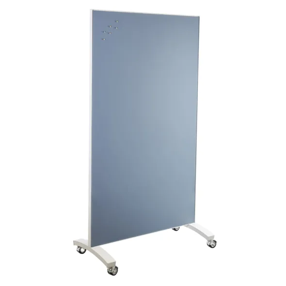Tableau mobile piétement blanc - double face Groove - 100 x 185 cm