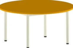 Table Bandana - Ø 120 cm - 4 pieds époxy - plateau stratifié - taille 3