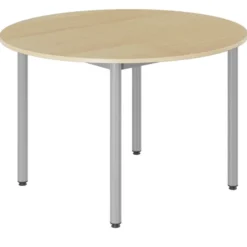 Table Bandana - Ø 120 cm - 4 pieds époxy - plateau stratifié - taille 6