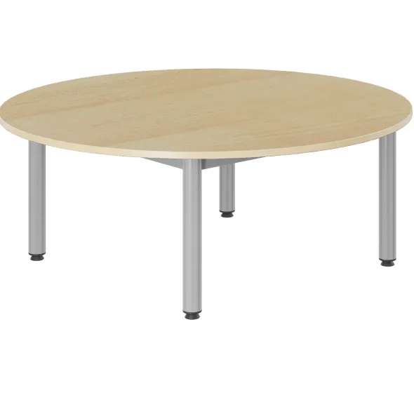 Table Bandana - Ø 120 cm - 4 pieds époxy - plateau stratifié - taille 1