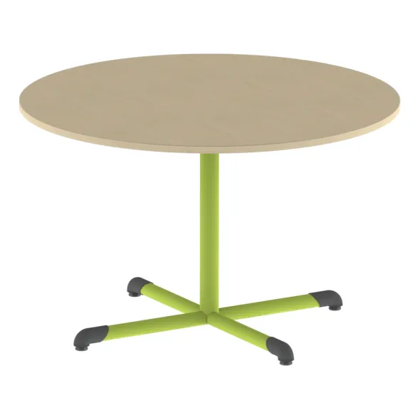 Table Bandana - Ø 120 cm - piétement central époxy - plateau stratifié - taille 6