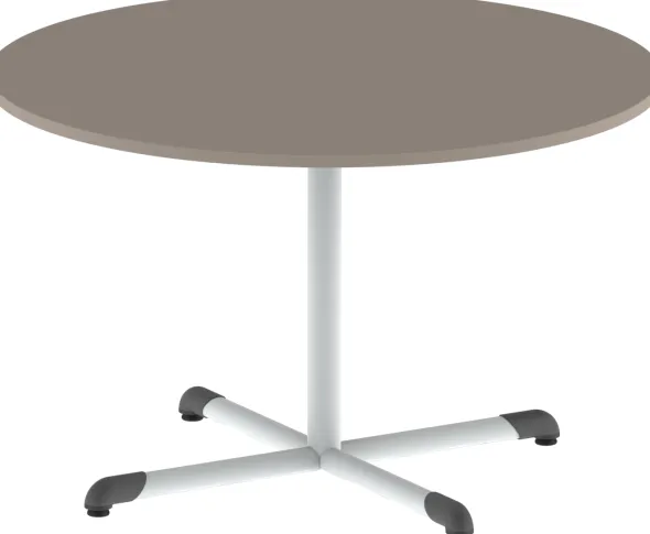 Table Bandana - Ø 120 cm - piétement central époxy - plateau stratifié - taille 6
