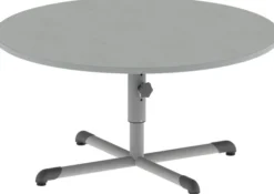 Table Bandana - Ø 120 cm - piétement central époxy - plateau softop - réglable en hauteur - T 1 à 3