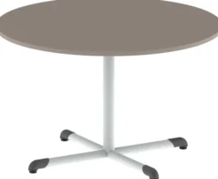 Table Bandana - Ø 120 cm - piétement central époxy - plateau antibruit stratifié - taille 6