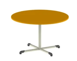 Table Bandana - Ø 120 cm - piétement central époxy - plateau antibruit stratifié - taille 6