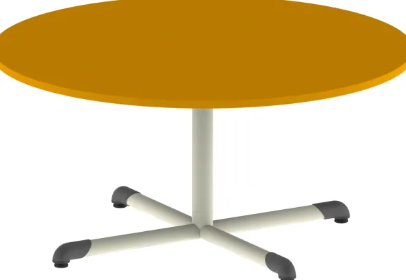 Table Bandana - Ø 120 cm - piétement central époxy - plateau antibruit stratifié - taille 3