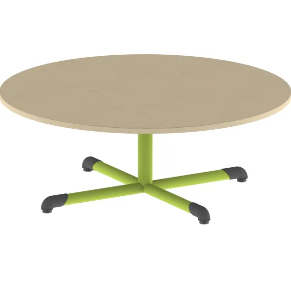 Table Bandana - Ø 120 cm - piétement central époxy - plateau antibruit stratifié - taille 1