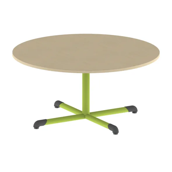 Table Bandana - Ø 120 cm - piétement central époxy - plateau stratifié - taille 3
