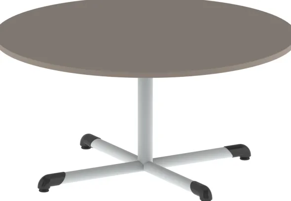 Table Bandana - Ø 120 cm - piétement central époxy - plateau stratifié - taille 3