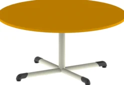 Table Bandana - Ø 120 cm - piétement central époxy - plateau stratifié - taille 3