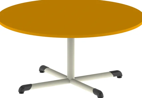 Table Bandana - Ø 120 cm - piétement central époxy - plateau stratifié - taille 3