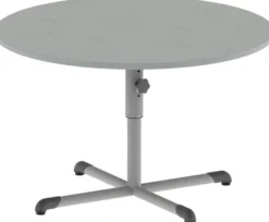 Table Bandana - Ø 120 cm - piétement central époxy - plateau softop - réglable en hauteur - T 4 à 6
