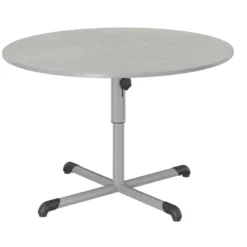 Table Bandana - Ø 120 cm - piétement central époxy - plateau softop - réglable en hauteur - T 4 à 6