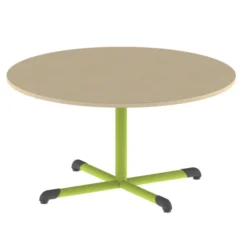 Table Bandana - Ø 120 cm - piétement central époxy - plateau antibruit stratifié - taille 4