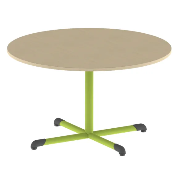 Table Bandana - Ø 120 cm - piétement central époxy - plateau stratifié - taille 5