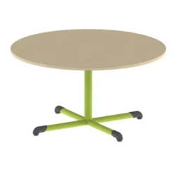 Table Bandana - Ø 120 cm - piétement central époxy - plateau stratifié - taille 4