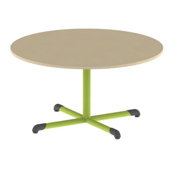 Table Bandana - Ø 120 cm - piétement central époxy - plateau stratifié - taille 4