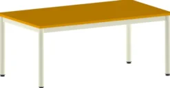 Table Bandana - 140 x 80 cm - 4 pieds époxy - plateau stratifié - taille 3