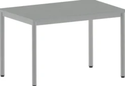 Table Bandana - 120 x 80 cm - 4 pieds époxy - plateau softop - chants ABS gris - T6