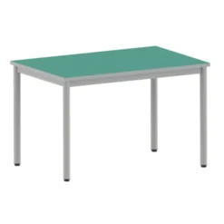 Table Bandana - 120 x 80 cm - 4 pieds époxy - plateau softop - chants ABS gris - T6